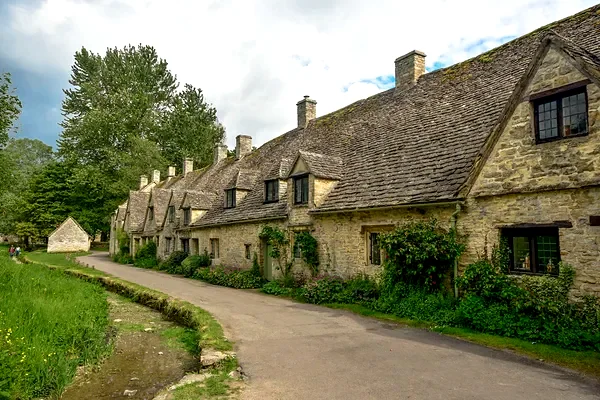 Arlington Row a Bibury, nei Cotswolds