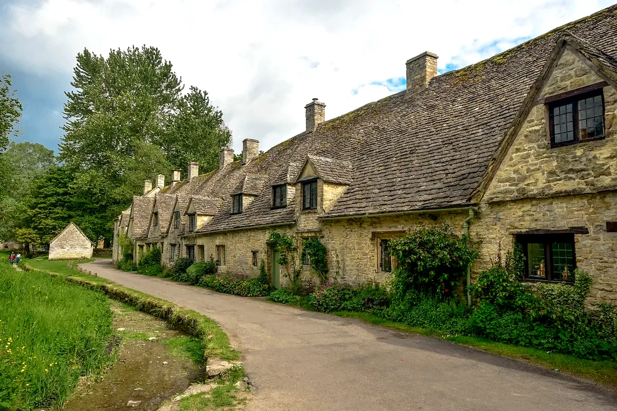 Arlington Row a Bibury, nei Cotswolds
