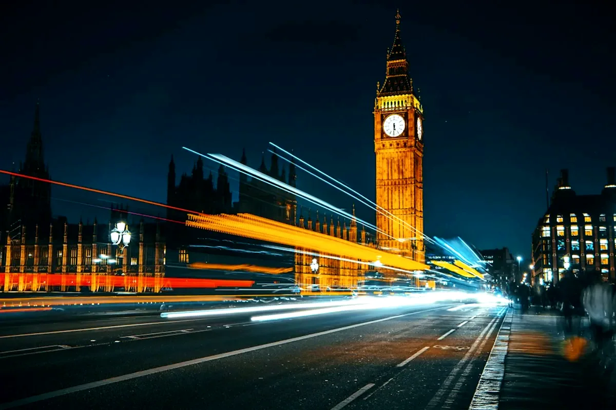 Westminster e il Big Ben di sera
