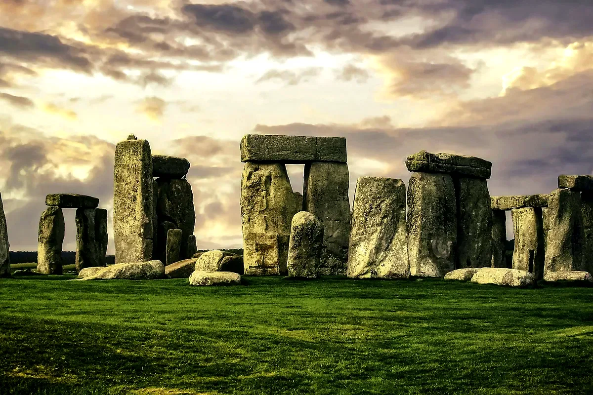 I megaliti di Stonehenge nel Wiltshire, in Inghilterra